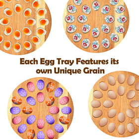 Luraxquty deviled egg slicer enables even halves quickly.