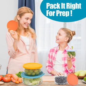 LUVCOSY BPA-free silicone lids for safe, reusable storage.