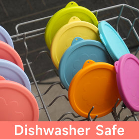 LUVCOSY dishwasher-safe lid indicating simple cleanup.