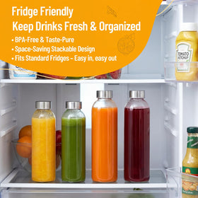 Luxfuel flavor-preserving glass bottle ideal for juices