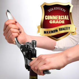 Luxiluxy corkscrew with teflon-coated spiral delivers smooth operation