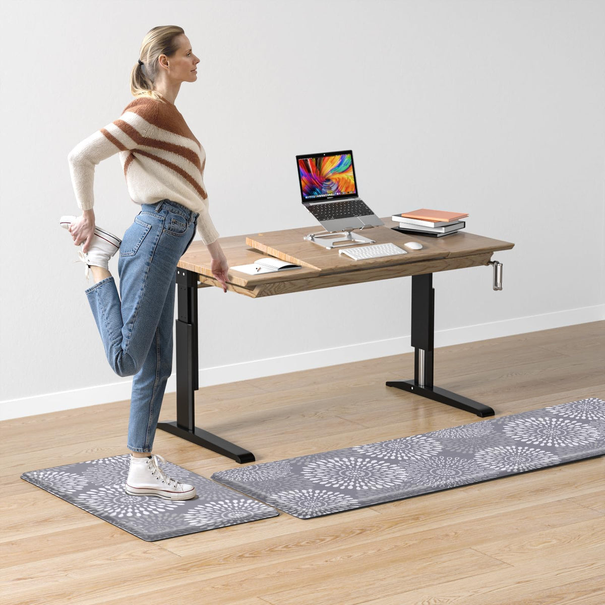 LuxStep easy-clean mats wipe with damp cloth for quick maintenance.