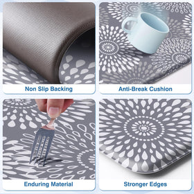 LuxStep 70-inch long runner provides extended comfort along counters.