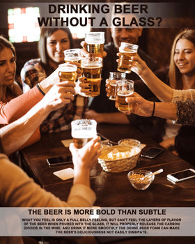 Luxu pint glasses 20oz bar-top setup for stylish serving moments.