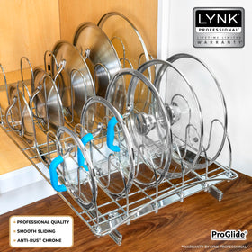 LYNK PROFESSIONAL ProGlide system glides smoothly for quick lid access.