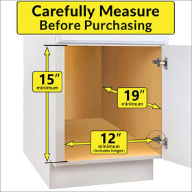 LYNK PROFESSIONAL removable tray on top shelf for wet items within reach.