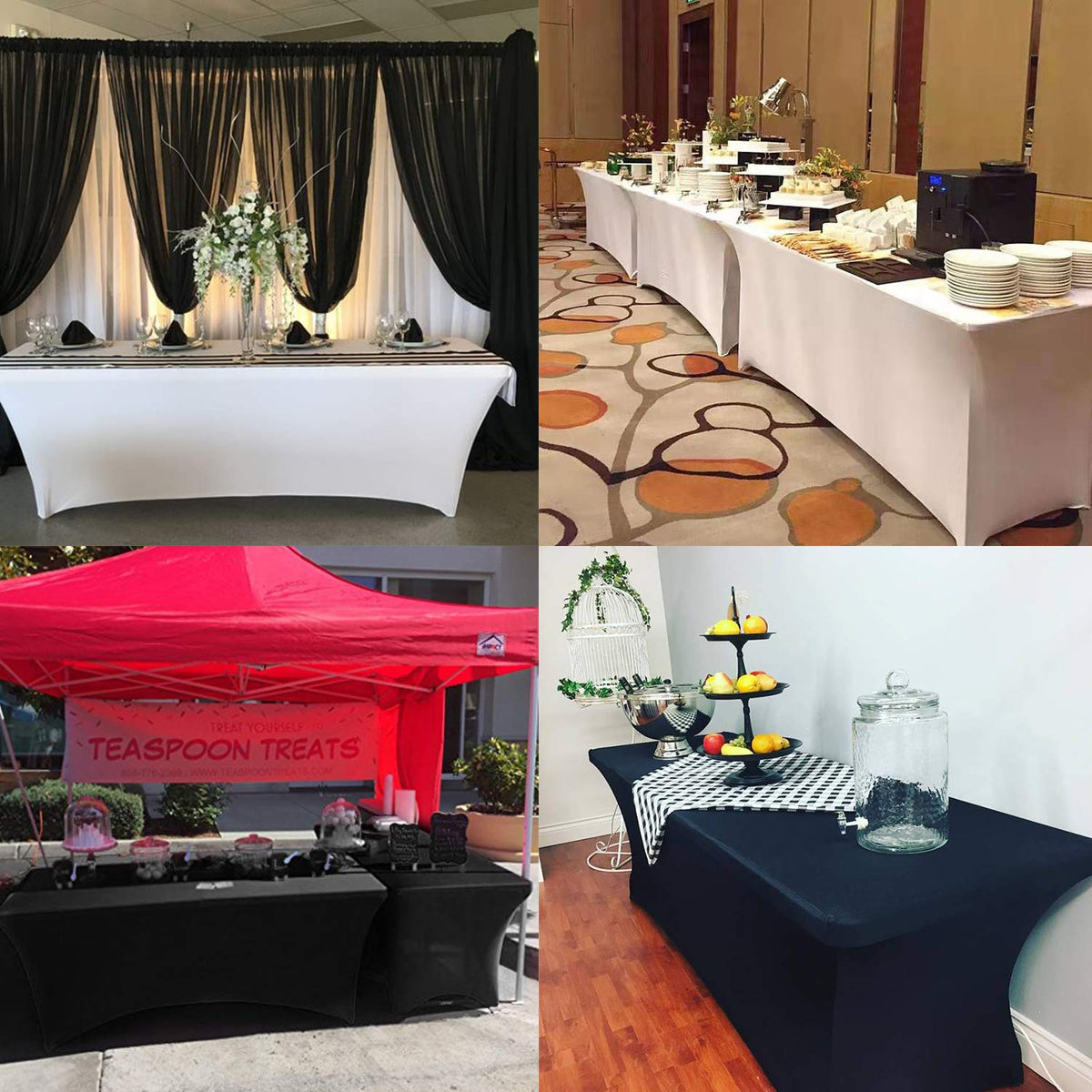 LZY Spandex table cover ideal for banquets and parties with quick setup