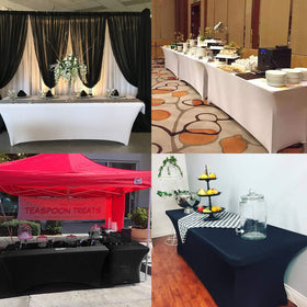 LZY Spandex table cover ideal for banquets and parties with quick setup