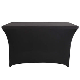 LZY Spandex fitted table cover showing stretch material for a precise fit