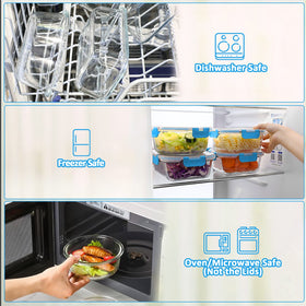 M MCIRCO airtight snap-lock lid keeps contents secure and leak-free.