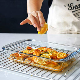 M MCIRCO bakeware ideal for lasagna, casseroles, and leftovers