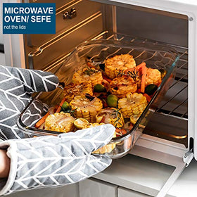M MCIRCO dishwasher-safe glass bakeware for quick cleanup
