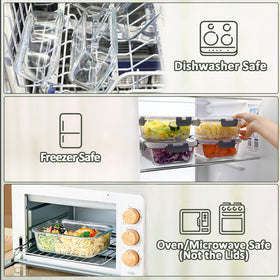 M MCIRCO containers are freezer and dishwasher safe for easy care.