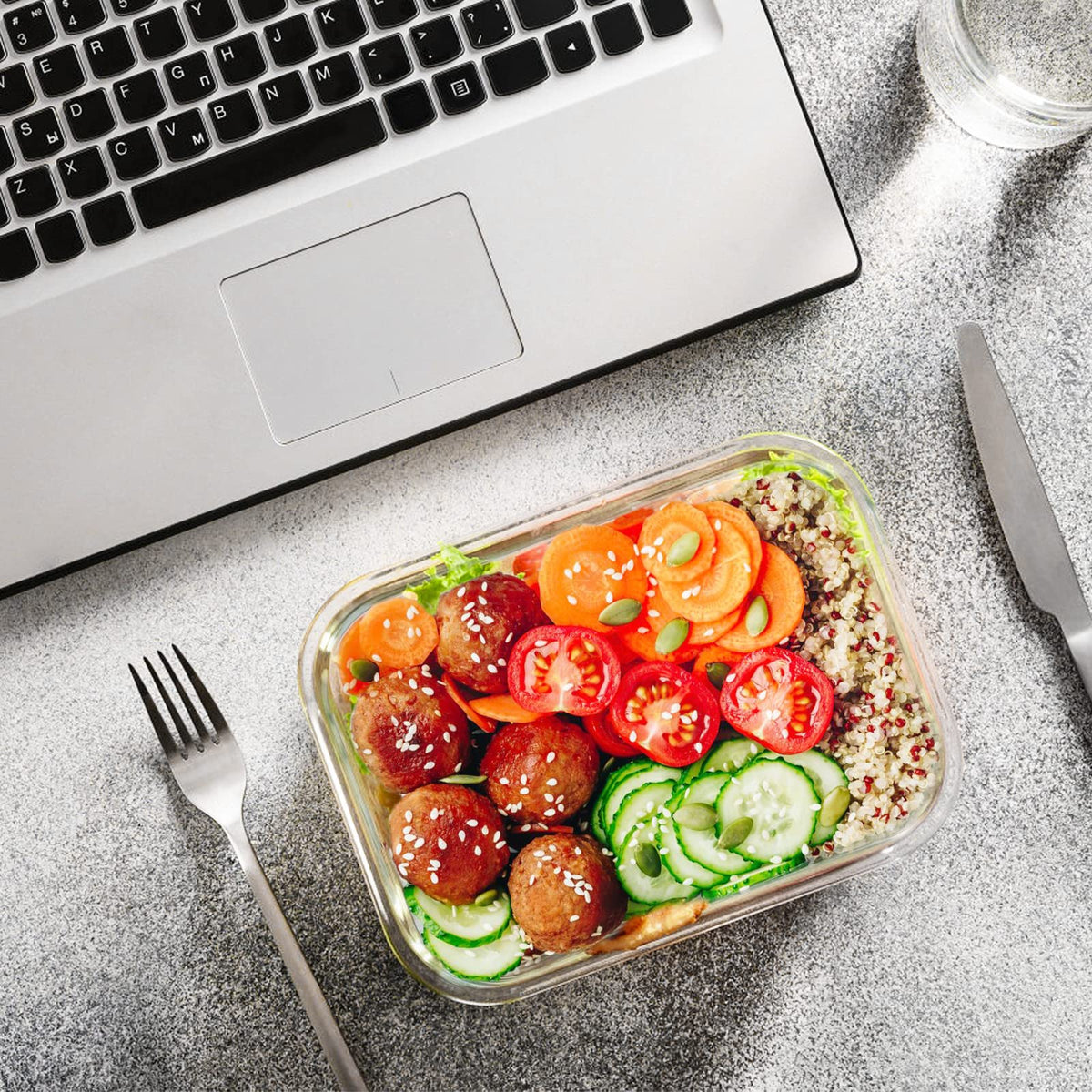 M MCIRCO fridge-to-table ready containers for easy meal transitions.