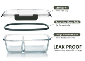 M MCIRCO snap lock lids provide leakproof freshness