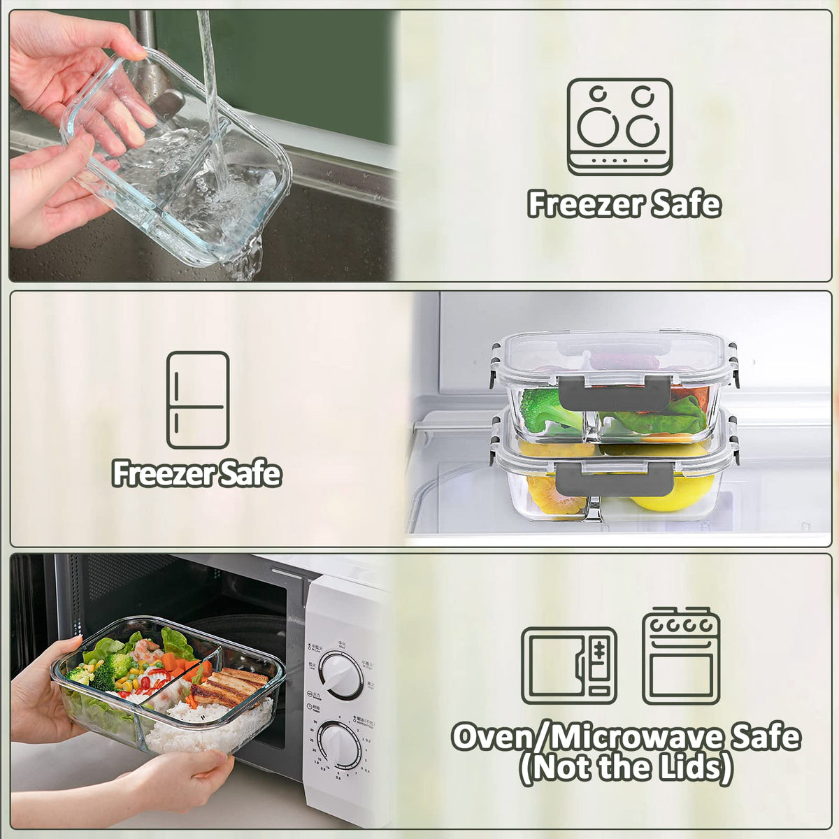 M MCIRCO stackable design saves fridge and cabinet space