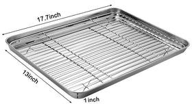 M MCIRCO stainless steel baking sheets with racks for even browning