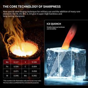 MAD SHARK paring knife 3.5-inch blade ideal for peeling.