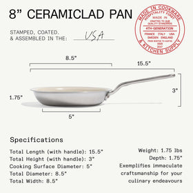 Made In ceramic coating close-up shows PFAS- and PFOA-free surface