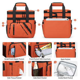 Maelstrom leakproof lunch bag with easy-clean interior for mess-free meals.