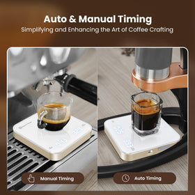 Maestri House Mini Coffee Scale with pour-over setup for consistency