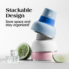 Magcheer margarita rim design makes salt or sugar easier.