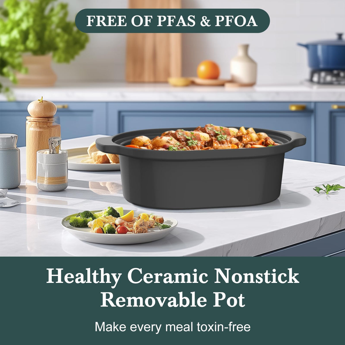 Magnifique Experience Delight nonstick ceramic pot for simple cleanup