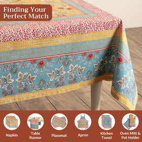 Maison d' Hermine dining room decor tablecloth enhances casual and formal settings.