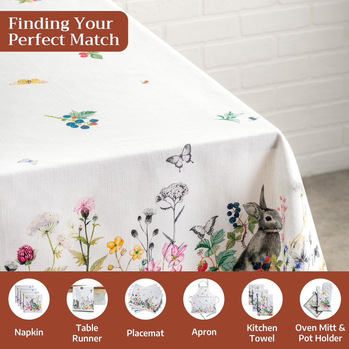 Maison d' Hermine tablecloth European motifs elevate casual dinners to refined occasions.