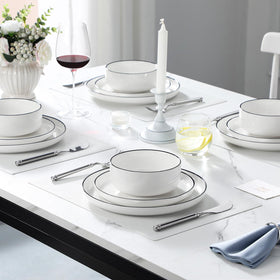 MALACASA LUNA microwave-safe dishware suitable for quick reheats and meals.