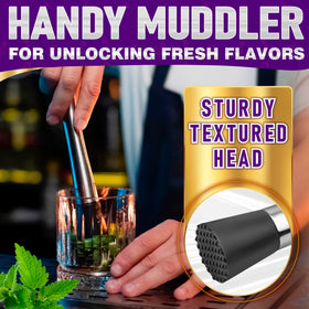 MALLONY nylon grooved head muddler designed for efficient muddling