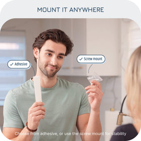 Manterio bag holder in pantry for organized bag storage