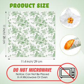Marspark blue floral pattern enhances presentation when wrapping treats.
