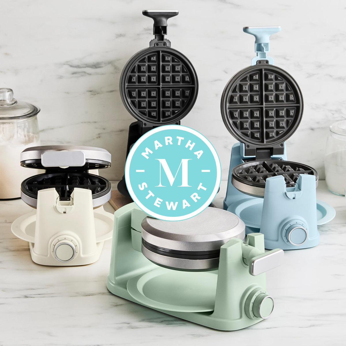 Martha Stewart 7‑inch classic Belgian waffle at home