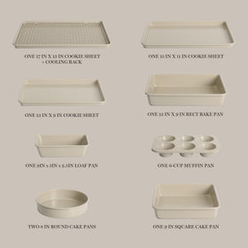 Martha Stewart Gallen 13-inch cookie sheet ensures steady browning and simple cleanup.