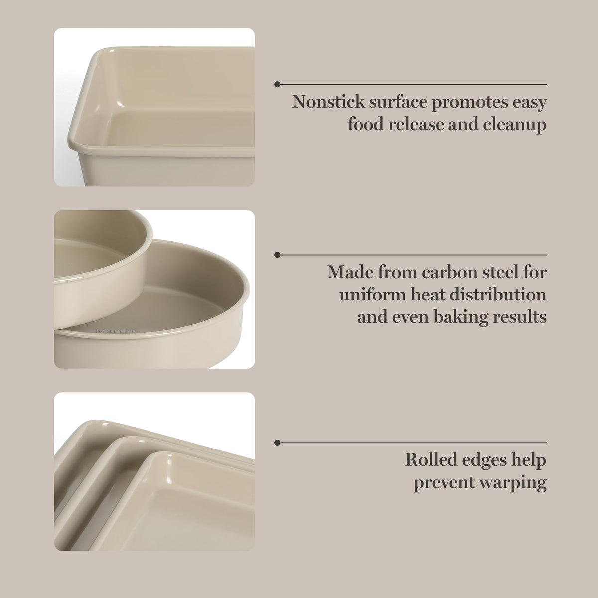 Martha Stewart Gallen 13-inch rectangular baking pan provides reliable roasting and easy release.