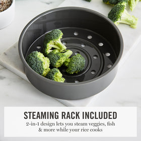Martha Stewart Rice Cooker LED display makes mode selection easy.