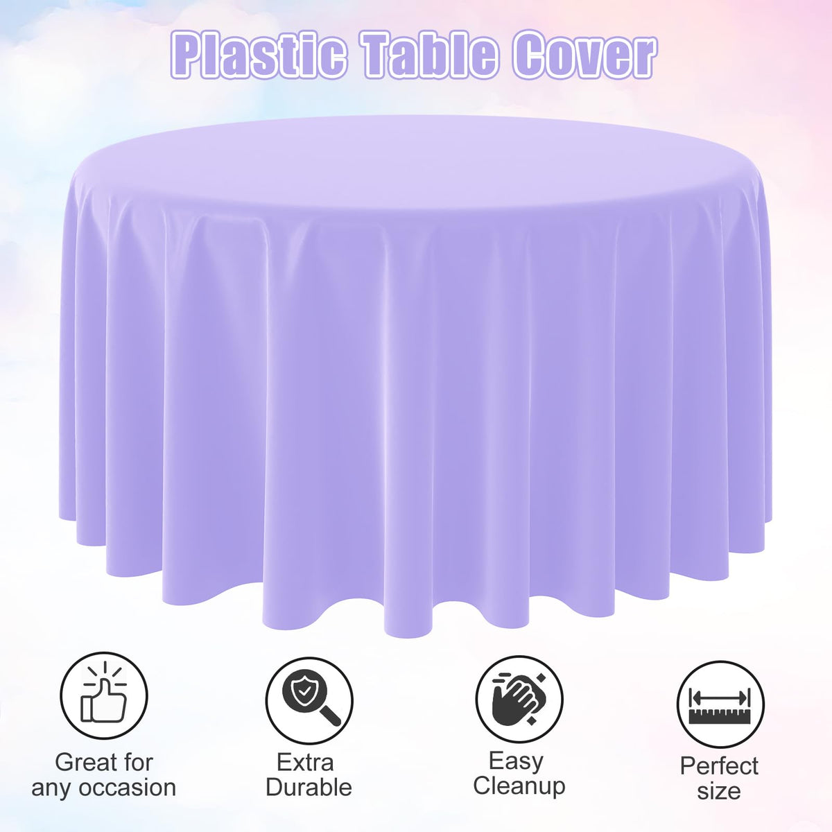 MASHAN pastel round tablecloth yellow bringing sunshine to celebrations