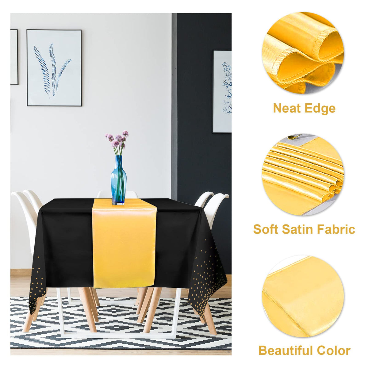 MASHAN PEVA tablecloth waterproof protection against spills