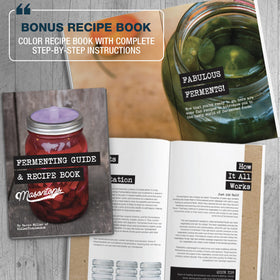 Masontops fermentation setup offers simple, mess-free home fermentation.