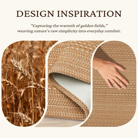 MatEssenz non-slip backing keeps the rug in place on busy floors.