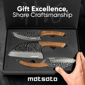 Matsato chef knife 4.53-inch blade for dicing and slicing.