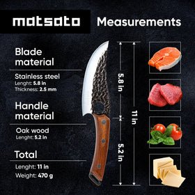 Matsato Japanese stainless steel blade designed for long-lasting sharpness