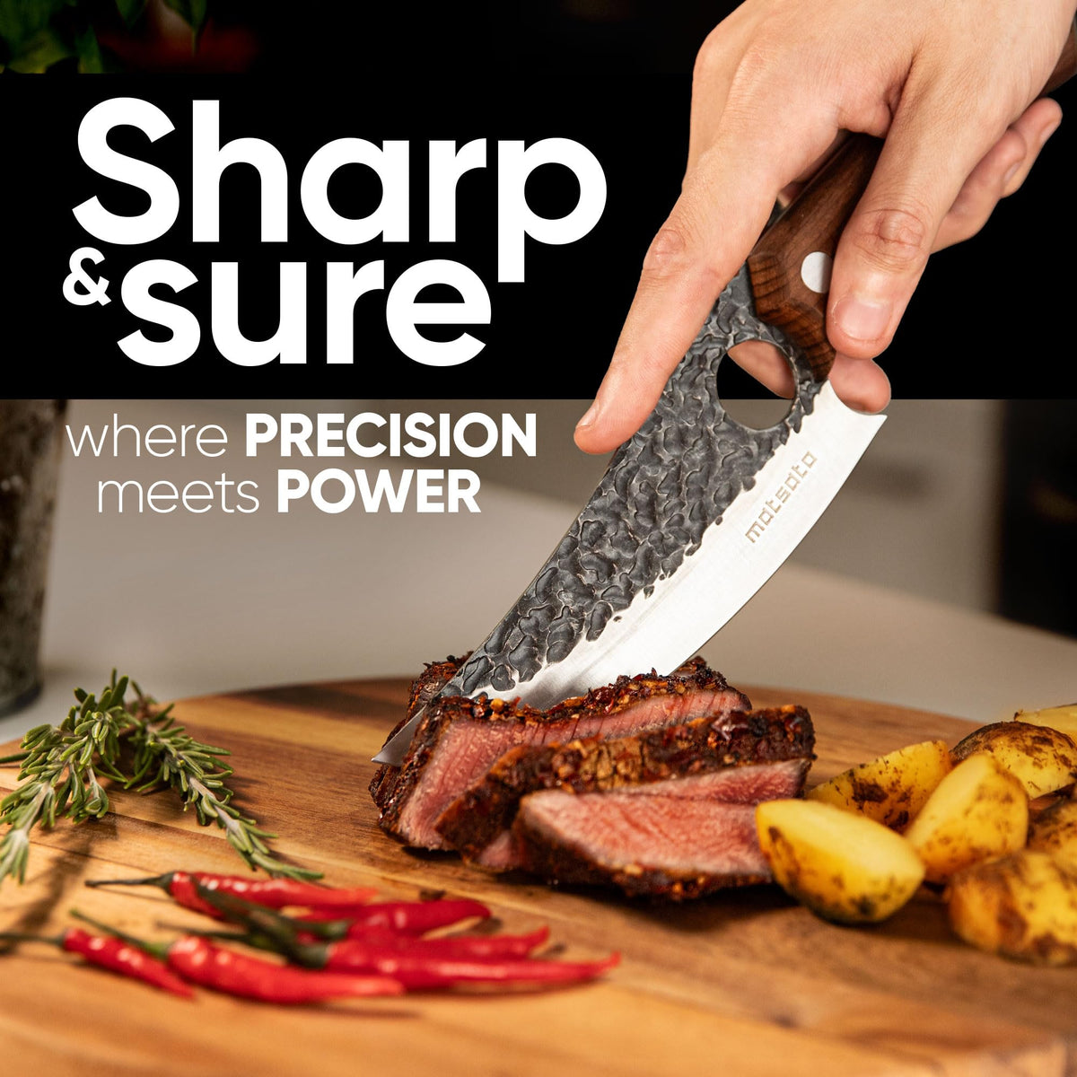 Leather sheath protects blade while enabling safe, quick access