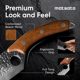 Matsato professional-grade knives suited for home cooks.