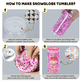 Gift-ready Maucircol snowglobe tumbler in protective inner box packaging