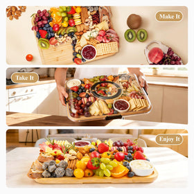 Maxboro eco-friendly bamboo durable construction for lasting entertaining