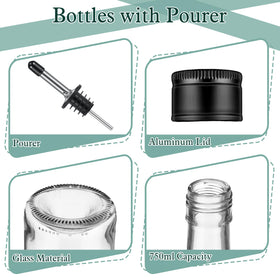 Maxdot Bordeaux clear bottle showcases homemade wine in style.