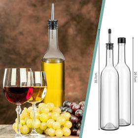 Maxdot stainless steel pourers with silicone plugs prevent leaks during service.
