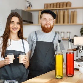 Maxdot versatile glass bottles for kitchen storage, wine making, and parties.